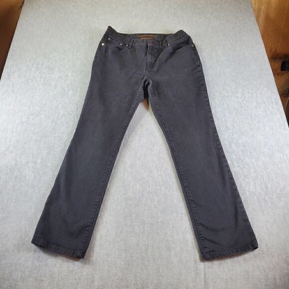 Ralph Lauren Co Jeans Womens 10 Black Straight Leg Pants - Picture 1 of 8